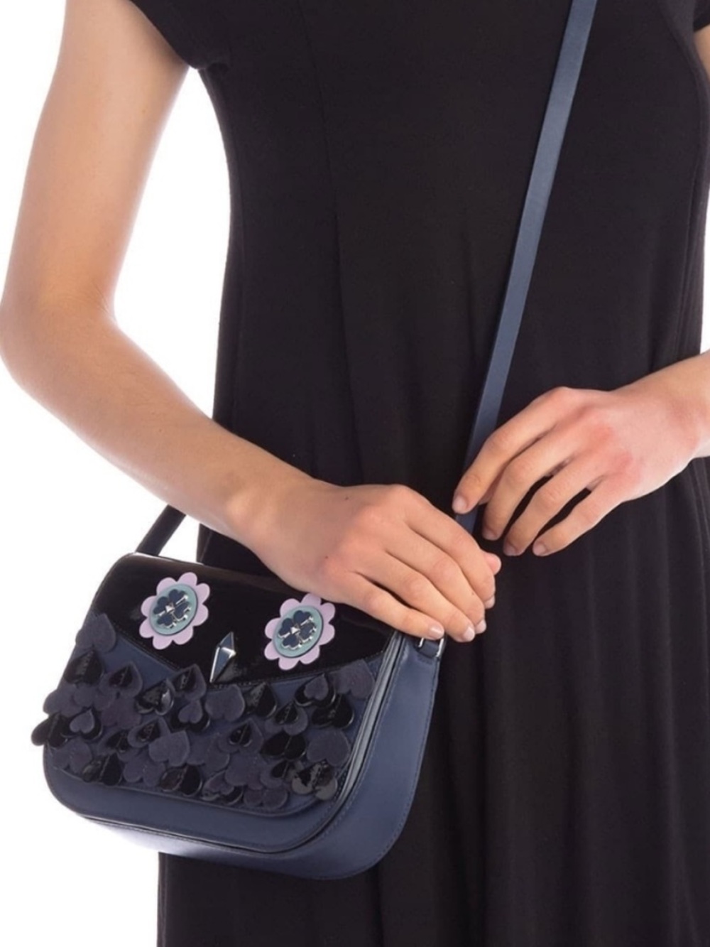 Kate Spade Owl Zibbi Medium Flap Shoulder Crossbody Bag New - Picture 2 of 9